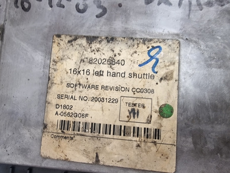 New Holland Ts90, Ts100, Ts110, Ts115 Transmission Control Ecu 82026640 - Блок управления: фото 3 New Holland Ts90, Ts100, Ts110, Ts115 Transmission Control Ecu 82026640 - Блок управления: фото 3