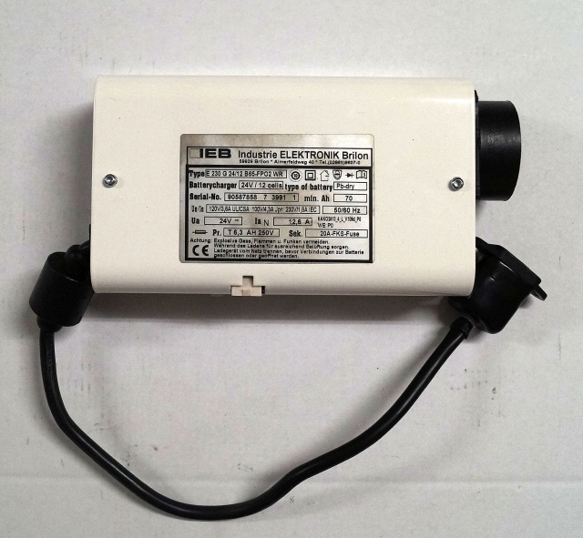 IEB 90587858 | IEB charger EFG 230 G 24/12 B65-FP02 WR 24V12,6A 220V 50/60Hz fro - Аккумулятор для Погрузочно-разгрузочной техники: фото 1 IEB 90587858 | IEB charger EFG 230 G 24/12 B65-FP02 WR 24V12,6A 220V 50/60Hz fro - Аккумулятор для Погрузочно-разгрузочной техники: фото 1