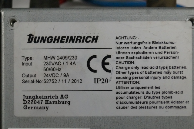 Jungheinrich 50461442 | Charger build in 24V/9A gel for EMC110 sn. 52752/11/2012 Charger build in 24V/9A gel for EMC110 sn. 52752/11/2012 - Аккумулятор для Погрузочно-разгрузочной техники: фото 2 Jungheinrich 50461442 | Charger build in 24V/9A gel for EMC110 sn. 52752/11/2012 Charger build in 24V/9A gel for EMC110 sn. 52752/11/2012 - Аккумулятор для Погрузочно-разгрузочной техники: фото 2