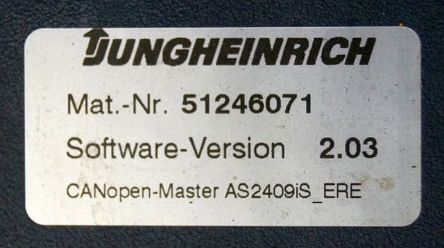 Jungheinrich 51206665 | Rij/hef regeling Drive/lift controller AS2409 i S Index - Блок управления для Погрузочно-разгрузочной техники: фото 3 Jungheinrich 51206665 | Rij/hef regeling Drive/lift controller AS2409 i S Index - Блок управления для Погрузочно-разгрузочной техники: фото 3
