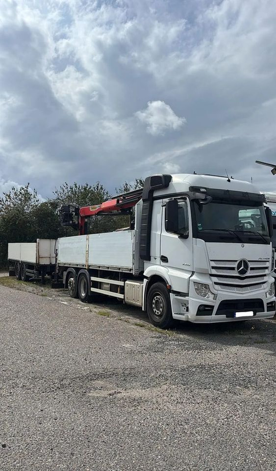 Mercedes-Benz ACTROS 2545 / 6x2 / HDS Palfinger PK 20.501 sterowany radiowo / Przyczepa w zestawie / Euro6/ Przebieg 340 000km - Грузовик бортовой/ Платформа, Автоманипулятор: фото 1 Mercedes-Benz ACTROS 2545 / 6x2 / HDS Palfinger PK 20.501 sterowany radiowo / Przyczepa w zestawie / Euro6/ Przebieg 340 000km - Грузовик бортовой/ Платформа, Автоманипулятор: фото 1
