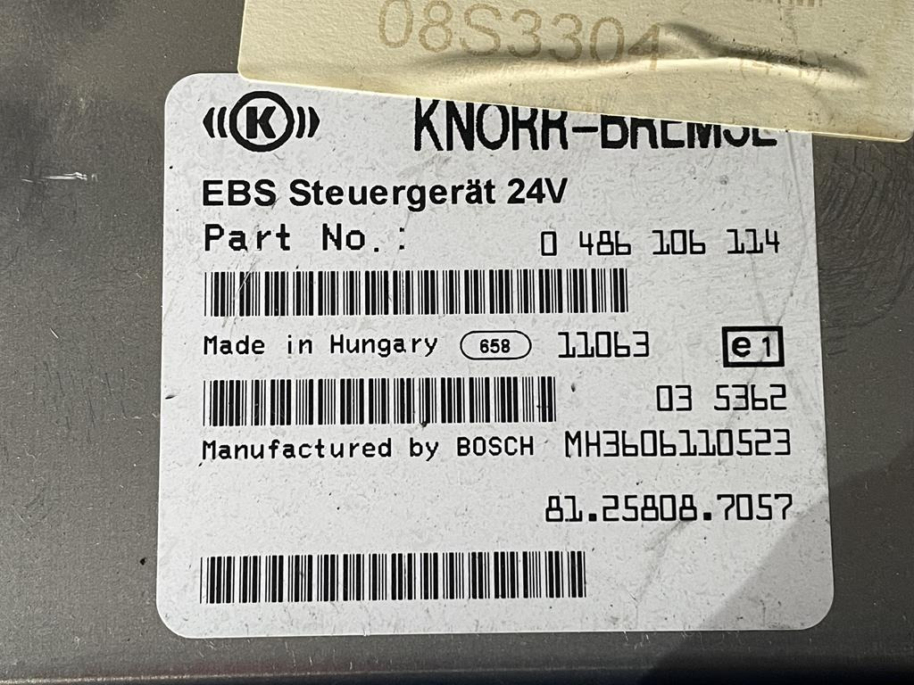 KNORR-BREMSE EBS FOR MAN - 81.25808.7057 - Блок управления для Грузовиков: фото 3 KNORR-BREMSE EBS FOR MAN - 81.25808.7057 - Блок управления для Грузовиков: фото 3