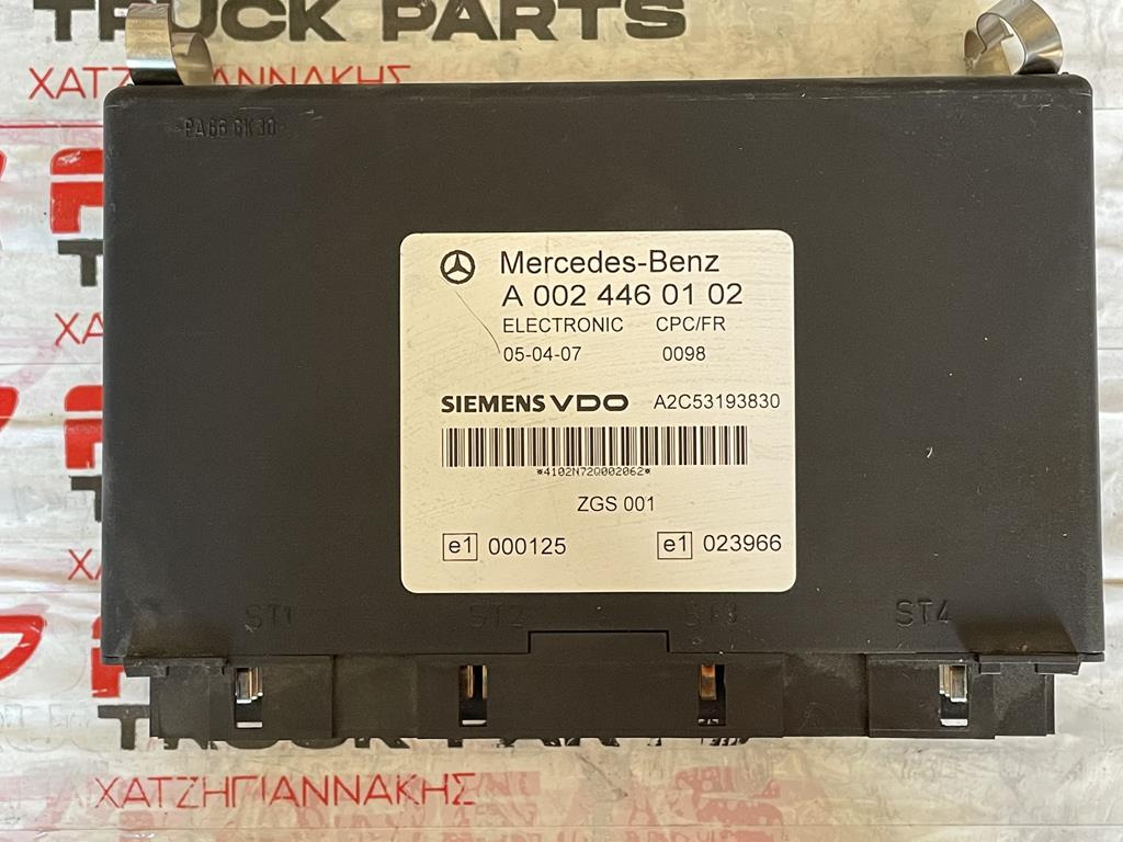 MERCEDES-BENZ CPC/FR - A 002 446 01 02 - Блок управления для Грузовиков: фото 1 MERCEDES-BENZ CPC/FR - A 002 446 01 02 - Блок управления для Грузовиков: фото 1