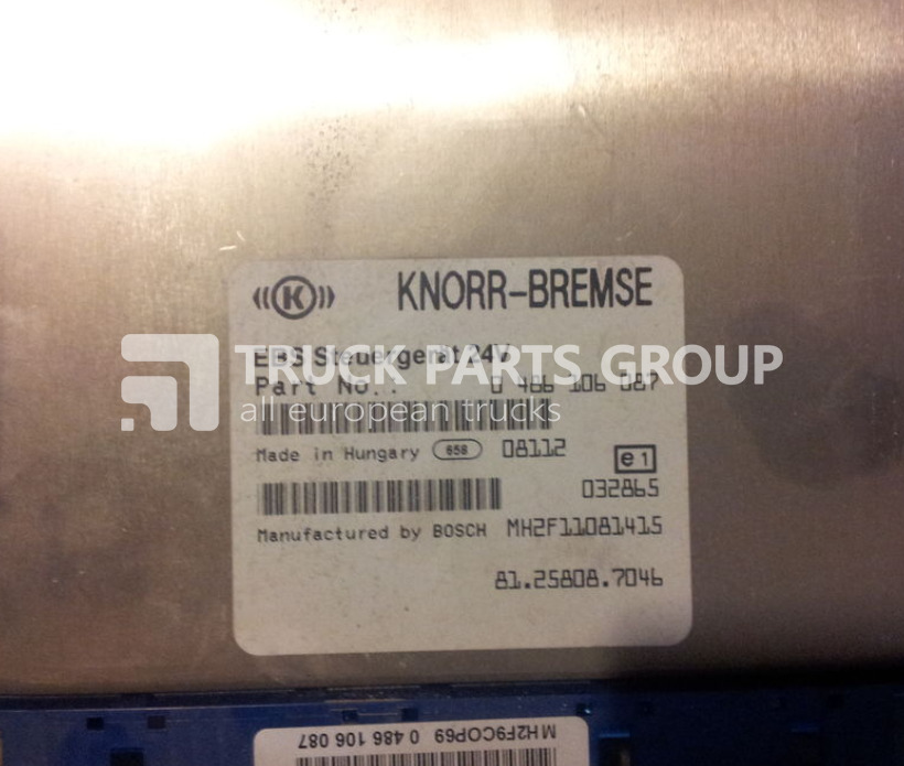 MAN TGA, TGX, Control unit EBS, EDC, ECU, 81258087026, 0486106071, 5/8 control unit - Блок управления для Грузовиков: фото 1 MAN TGA, TGX, Control unit EBS, EDC, ECU, 81258087026, 0486106071, 5/8 control unit - Блок управления для Грузовиков: фото 1