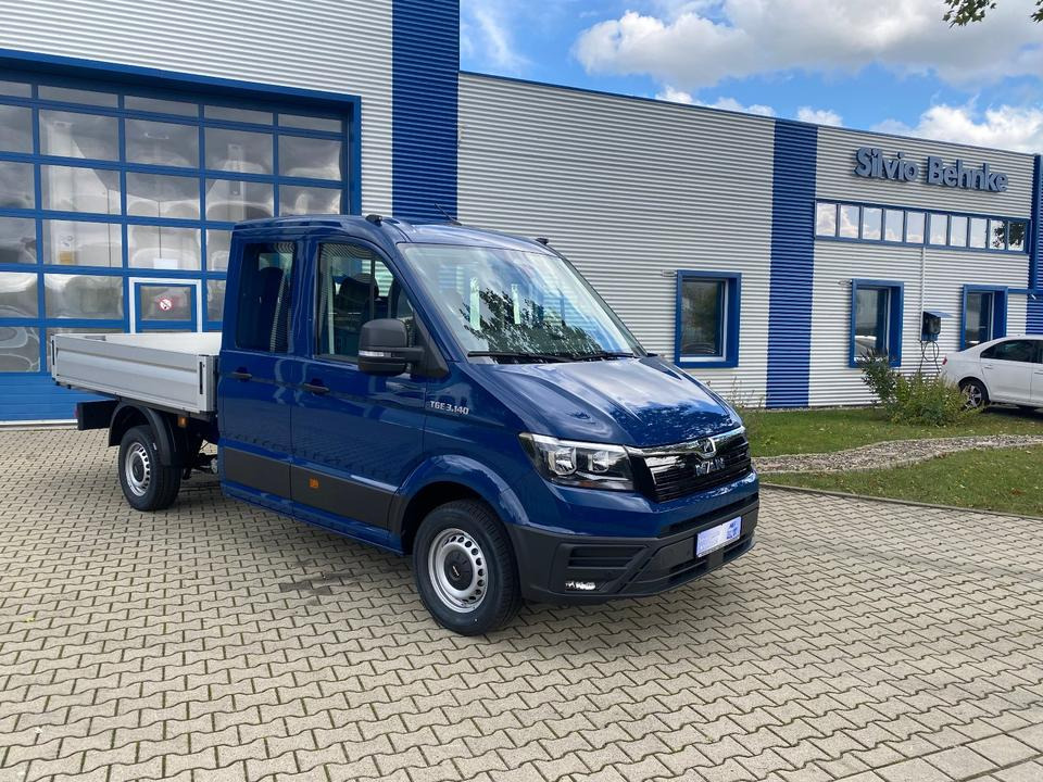 MAN TGE 3.140 Doka Pritsche Next Level *TEMPO*KLIMA*CAM*AHK*APP*PDC*INKL.19% MWST*SOFORT!* - Малотоннажный бортовой грузовик, Грузопассажирский фургон: фото 1 MAN TGE 3.140 Doka Pritsche Next Level *TEMPO*KLIMA*CAM*AHK*APP*PDC*INKL.19% MWST*SOFORT!* - Малотоннажный бортовой грузовик, Грузопассажирский фургон: фото 1