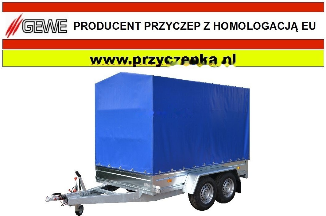 Gewe P3500 C/1, hamowana 2,6x1,3m - Тентованный прицеп: фото 1 Gewe P3500 C/1, hamowana 2,6x1,3m - Тентованный прицеп: фото 1
