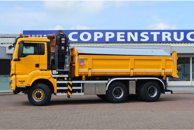 Автоманипулятор MAN TGS 33.420 2 Zijdige kipper + kraan 6x6 Stuur as: фото 19