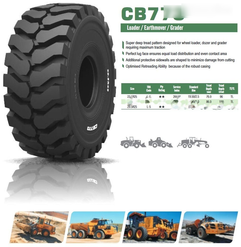 WestLake 23.5R25 CB773 L5 201A2 - Шина для Колёсных погрузчиков: фото 2 WestLake 23.5R25 CB773 L5 201A2 - Шина для Колёсных погрузчиков: фото 2