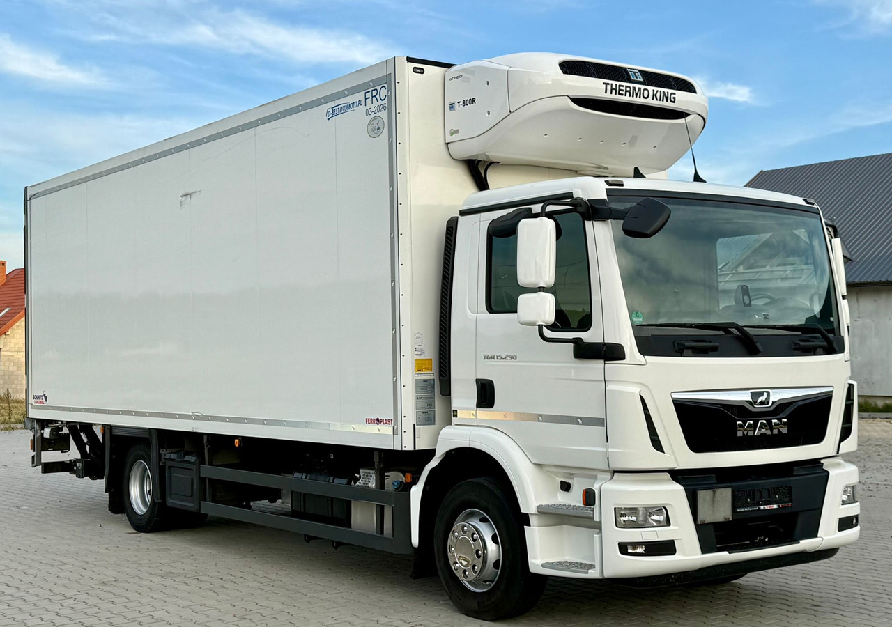 MAN TGM 15.290 / CHŁODNIA / WINDA / SCHMITZ / 18 PALET / AUTOMAT / NISKI PRZEBIEG / 2020 ROK / EURO 6 - Рефрижератор: фото 1 MAN TGM 15.290 / CHŁODNIA / WINDA / SCHMITZ / 18 PALET / AUTOMAT / NISKI PRZEBIEG / 2020 ROK / EURO 6 - Рефрижератор: фото 1