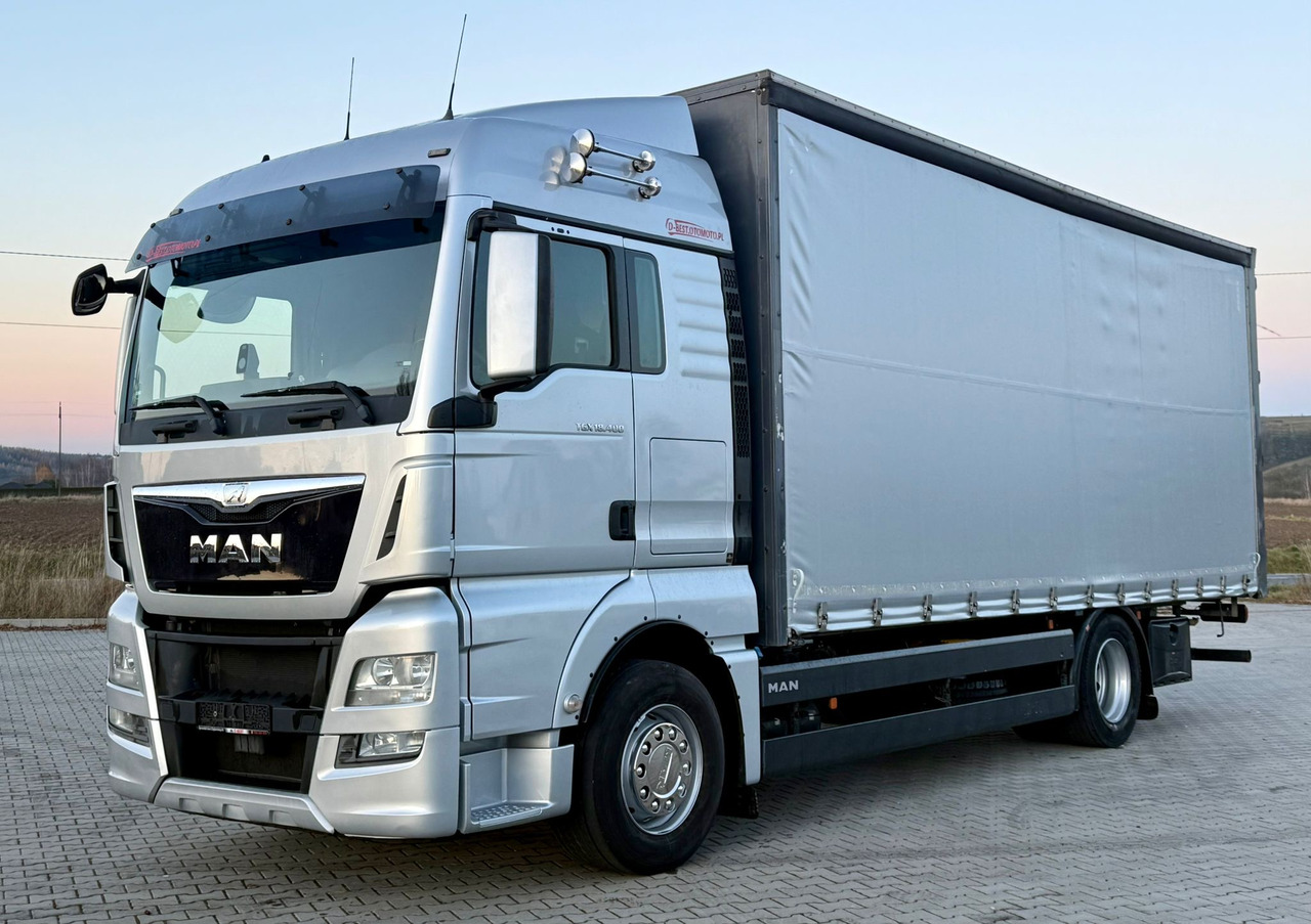 MAN TGX 18.400 / FIRANKA / KONTENER / NISKI PRZEBIEG / EURO 6 / AUTOMAT / SYPIALKA / 2016 ROK - Тентованный грузовик: фото 2 MAN TGX 18.400 / FIRANKA / KONTENER / NISKI PRZEBIEG / EURO 6 / AUTOMAT / SYPIALKA / 2016 ROK - Тентованный грузовик: фото 2