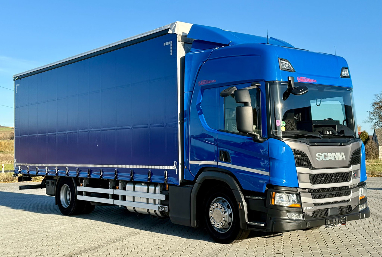 SCANIA P280 / FIRANKA / 20 EUROPALET / SYPIALKA / SILNIK 6 / AUTOMAT - Тентованный грузовик: фото 1 SCANIA P280 / FIRANKA / 20 EUROPALET / SYPIALKA / SILNIK 6 / AUTOMAT - Тентованный грузовик: фото 1