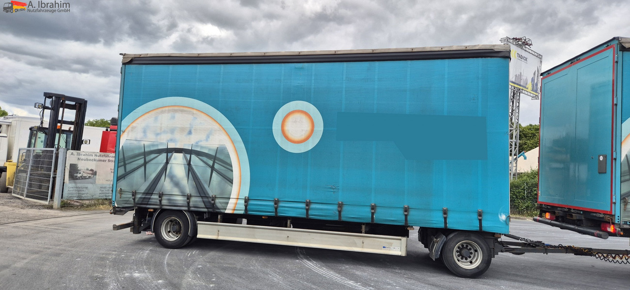 Тентованный прицеп Fliegl ZPS 182 Edscha, Schiebeplane, Bordwande innenliegend: фото 11