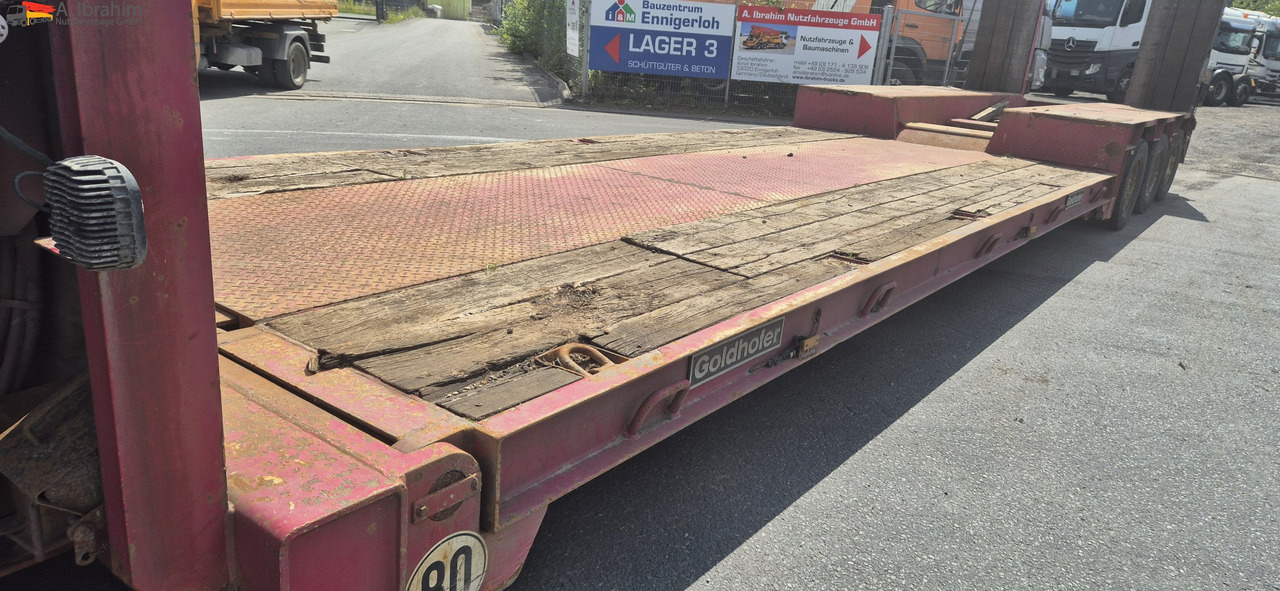 Низкорамный полуприцеп для транспортировки тяжёлой техники Goldhofer STZ-TBL3-33/80 Tiefbett mit Rampen Lenkung mit FB: фото 9