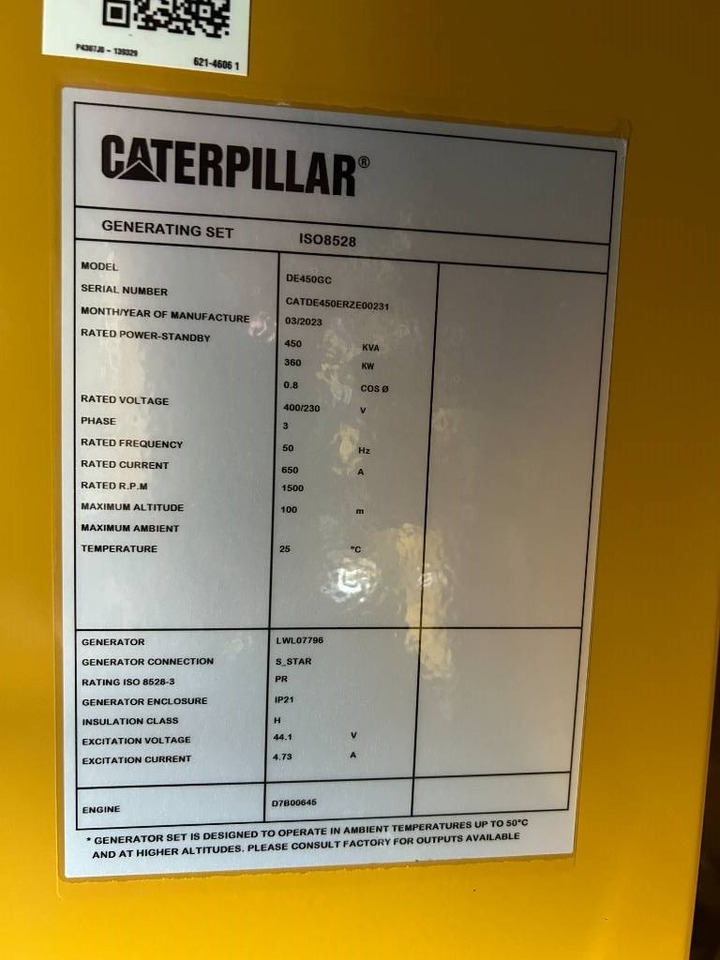 Новый Электрогенератор CAT DE450GC - 450 kVA Stand-by Generator - DPX-18219: фото 6