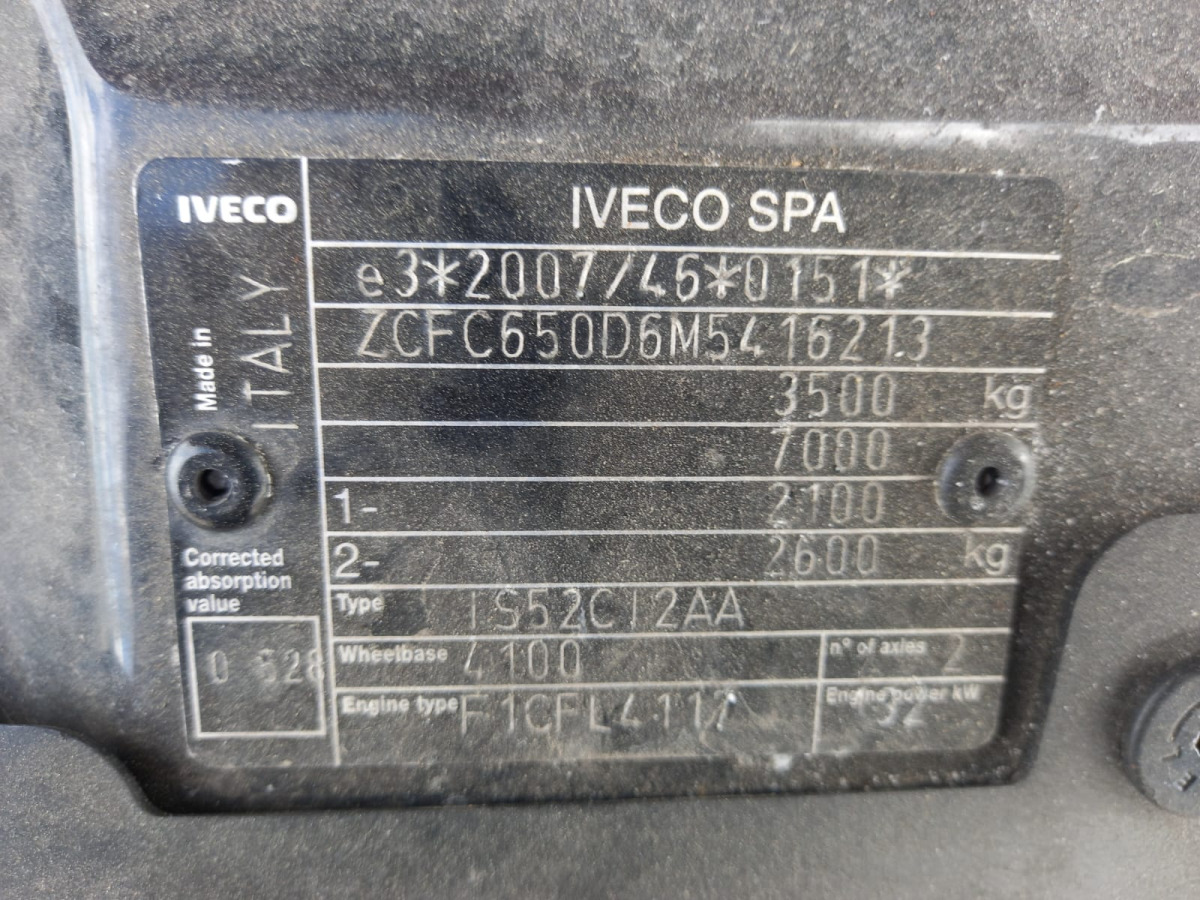 Тентованный фургон IVECO/JUSAM STANISŁAWJURKOWSKI 50C18/JU06 PLANDEKA: фото 11