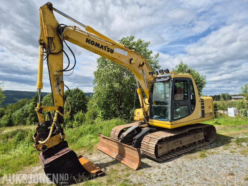 1998 Komatsu PC130, beltegraver m. Engcon tiltrotator - Экскаватор: фото 1 1998 Komatsu PC130, beltegraver m. Engcon tiltrotator - Экскаватор: фото 1