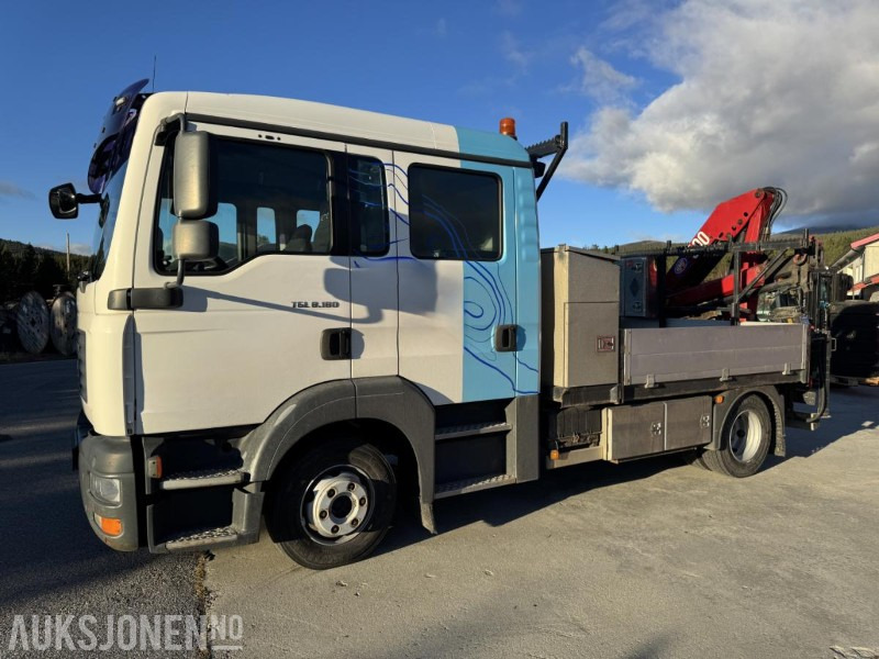 2007 MAN TGL 8.180 4X2 LINJEBIL MED KRAN OG MASSE UTSTYR - Грузовик бортовой/ Платформа: фото 1 2007 MAN TGL 8.180 4X2 LINJEBIL MED KRAN OG MASSE UTSTYR - Грузовик бортовой/ Платформа: фото 1