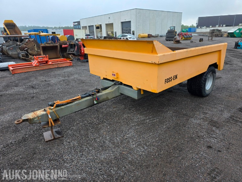 Строительное оборудование 2012 Foss-eik dumperhenger hydraulisk med baklem - Tillatt totaltvekt 10400 kg: фото 1