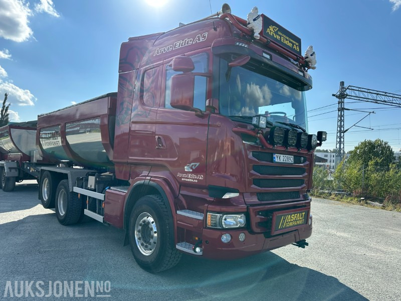 2013 Scania R500 tippbil med asfaltbalje og tippkasse - Brøyterigget - Euro 5 - Самосвал: фото 2 2013 Scania R500 tippbil med asfaltbalje og tippkasse - Brøyterigget - Euro 5 - Самосвал: фото 2