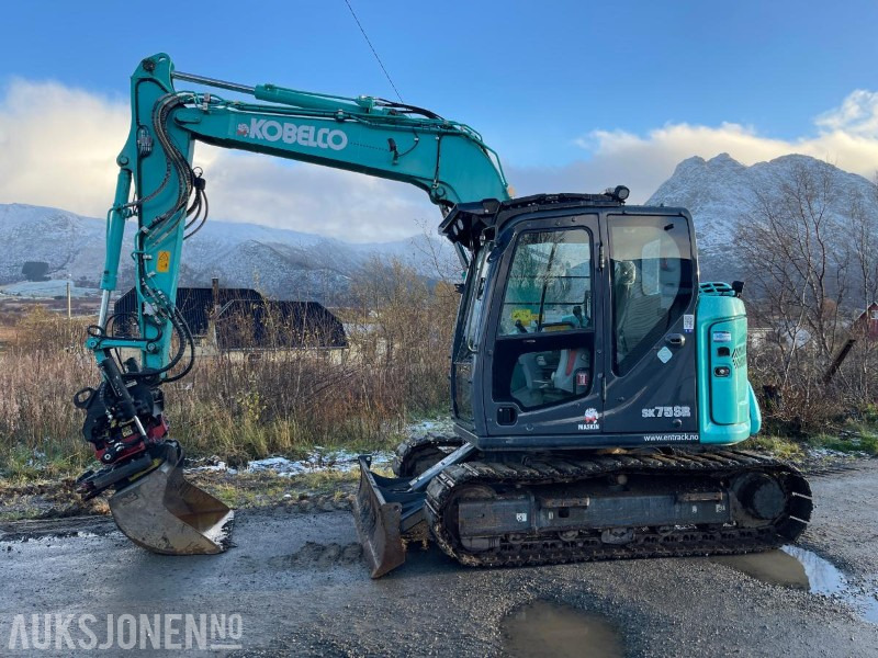 2021 Kobelco SK75SR-7 Gravemaskin med skjær, tiltrotator med gripekassett, nylig sertifisert, kun 2400 timer - Экскаватор: фото 2 2021 Kobelco SK75SR-7 Gravemaskin med skjær, tiltrotator med gripekassett, nylig sertifisert, kun 2400 timer - Экскаватор: фото 2