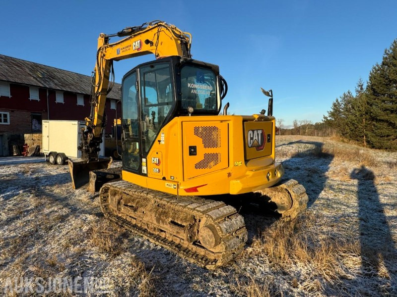 2022 Cat 308CR gravemaskin med gummipads / OilQuick / Engcon tiltrotator / 3 stk skuffer / 1334 timer - Экскаватор: фото 3 2022 Cat 308CR gravemaskin med gummipads / OilQuick / Engcon tiltrotator / 3 stk skuffer / 1334 timer - Экскаватор: фото 3