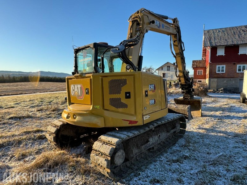 2022 Cat 308CR gravemaskin med gummipads / OilQuick / Engcon tiltrotator / 3 stk skuffer / 1334 timer - Экскаватор: фото 5 2022 Cat 308CR gravemaskin med gummipads / OilQuick / Engcon tiltrotator / 3 stk skuffer / 1334 timer - Экскаватор: фото 5