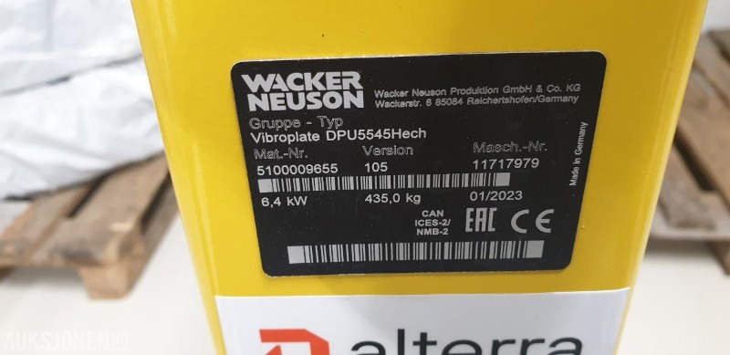 2024 Wacker DPU3750 Vibroplate - Каток: фото 3 2024 Wacker DPU3750 Vibroplate - Каток: фото 3