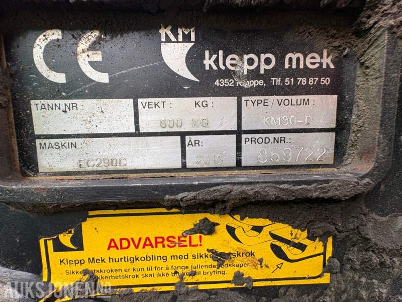 2018 Andre Klepp Mek hurtigfeste KM80-D - Навесное оборудование для Строительной техники: фото 5 2018 Andre Klepp Mek hurtigfeste KM80-D - Навесное оборудование для Строительной техники: фото 5