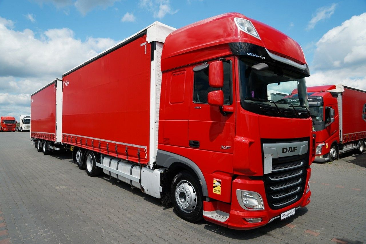 DAF XF 480 / ZESTAW TANDEM 120 M3 / PRZEJAZDOWY / WI - Тентованный грузовик: фото 5 DAF XF 480 / ZESTAW TANDEM 120 M3 / PRZEJAZDOWY / WI - Тентованный грузовик: фото 5