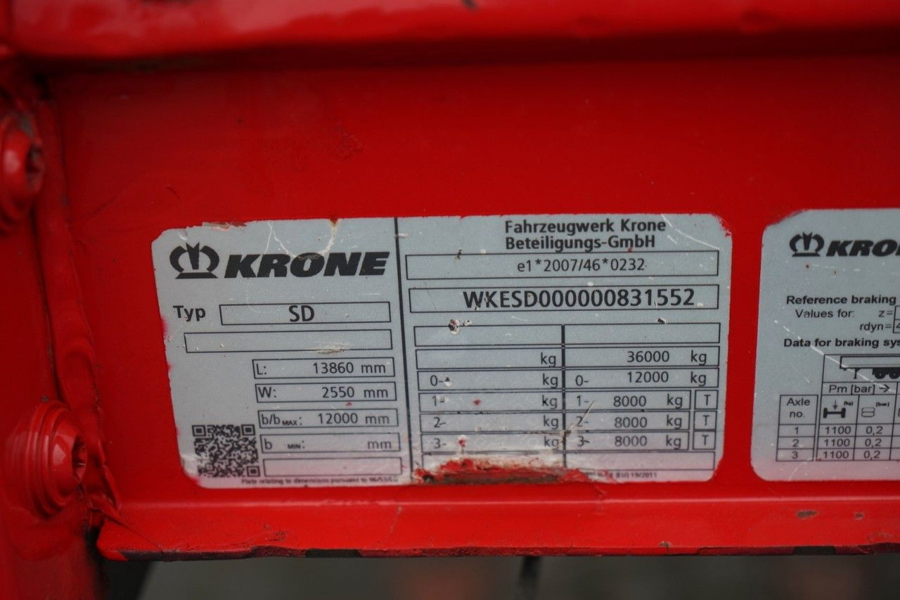 Тентованный полуприцеп Krone FIRANKA / MEGA / OŚ  PODNOSZONA / LOW DECK /: фото 26