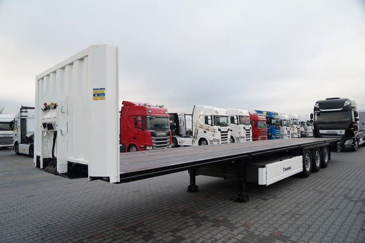 Krone NACZEPA PLATFORMA / OŚ PODNOSZONA / KOSZ NA PAL - Полуприцеп бортовой/ Платформа: фото 3 Krone NACZEPA PLATFORMA / OŚ PODNOSZONA / KOSZ NA PAL - Полуприцеп бортовой/ Платформа: фото 3