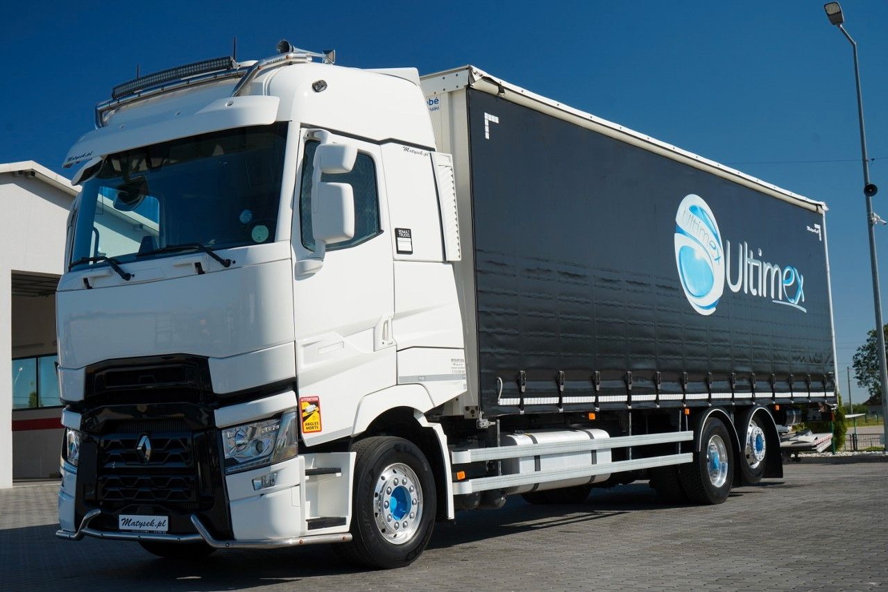Renault T 440 / 6X2 / SOLÓWKA / FIRANKA 9.5 M / I-PARK - Тентованный грузовик: фото 1 Renault T 440 / 6X2 / SOLÓWKA / FIRANKA 9.5 M / I-PARK - Тентованный грузовик: фото 1