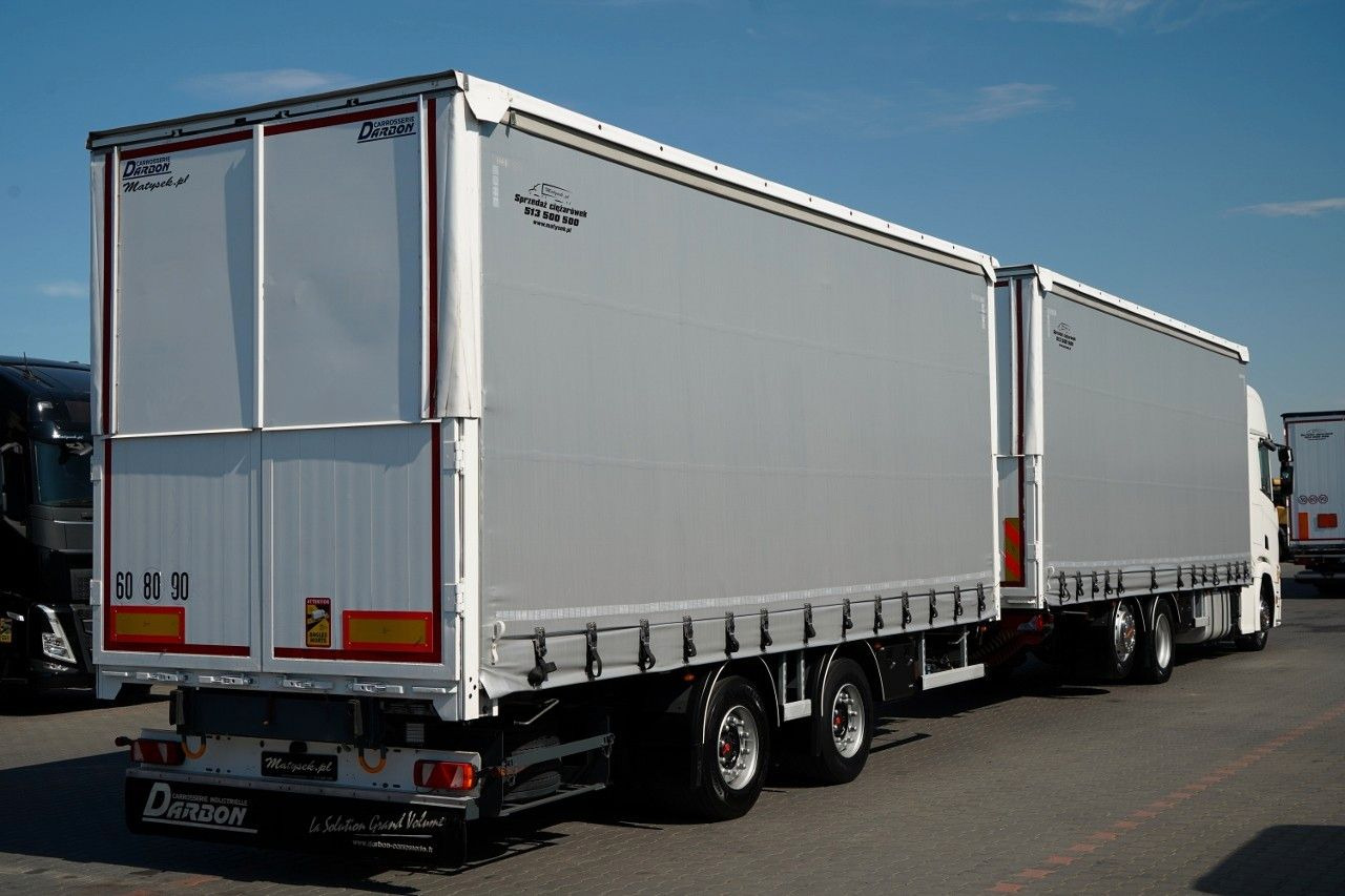 Scania R 450 / ZESTAW TANDEM 120 M3 / PRZEJAZDOWY / OŚ - Тентованный грузовик: фото 4 Scania R 450 / ZESTAW TANDEM 120 M3 / PRZEJAZDOWY / OŚ - Тентованный грузовик: фото 4