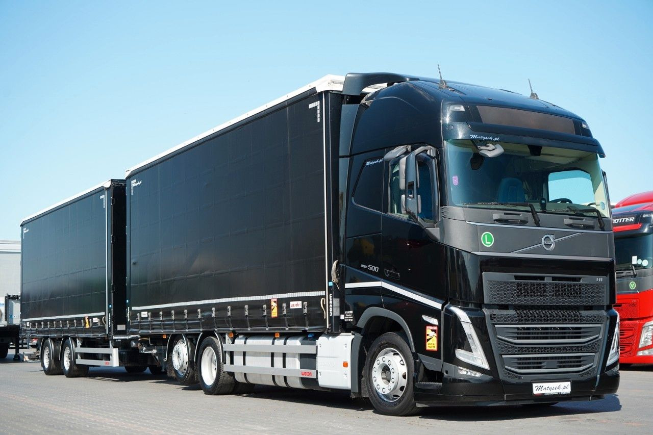 Volvo FH 500 / I-SAVE / XL / ZESTAW TANDEM PRZEJAZDOWY - Тентованный грузовик: фото 1 Volvo FH 500 / I-SAVE / XL / ZESTAW TANDEM PRZEJAZDOWY - Тентованный грузовик: фото 1