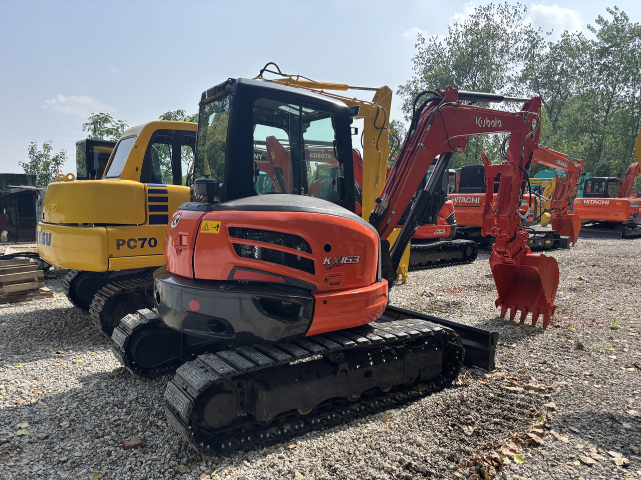 KUBOTA KX163 Carrying a thumb clip. - Мини-экскаватор: фото 2 KUBOTA KX163 Carrying a thumb clip. - Мини-экскаватор: фото 2