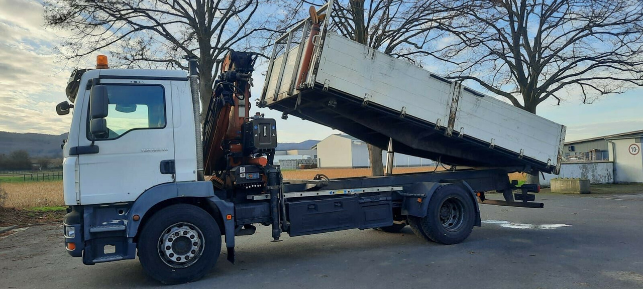 Самосвал, Автоманипулятор MAN TGM 18.240PS 4x2 3.S-Kipper mit Kran: фото 8