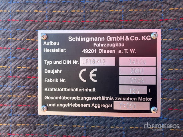 2001 MAN M34 4x4 Crew Cab Fire Truck - Пожарная машина: фото 5 2001 MAN M34 4x4 Crew Cab Fire Truck - Пожарная машина: фото 5