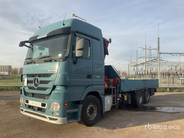 2012 Mercedes-Benz Actros 930.20 2012 HMF 3000-K3 Articulated Bo ... Flatbed Truck with Crane - Грузовик бортовой/ Платформа, Автоманипулятор: фото 3 2012 Mercedes-Benz Actros 930.20 2012 HMF 3000-K3 Articulated Bo ... Flatbed Truck with Crane - Грузовик бортовой/ Платформа, Автоманипулятор: фото 3