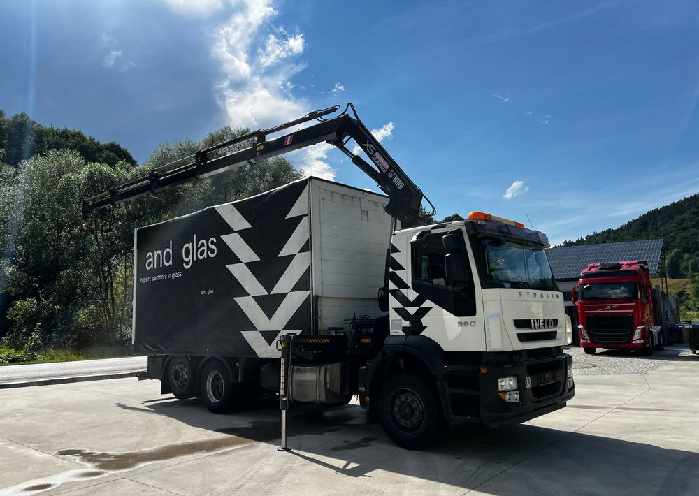 Iveco Stralis 360 // HIAB 144 E4 HIDUO + Radio // Zabudowa 6m // Oś podnoszona - Тягач: фото 2 Iveco Stralis 360 // HIAB 144 E4 HIDUO + Radio // Zabudowa 6m // Oś podnoszona - Тягач: фото 2