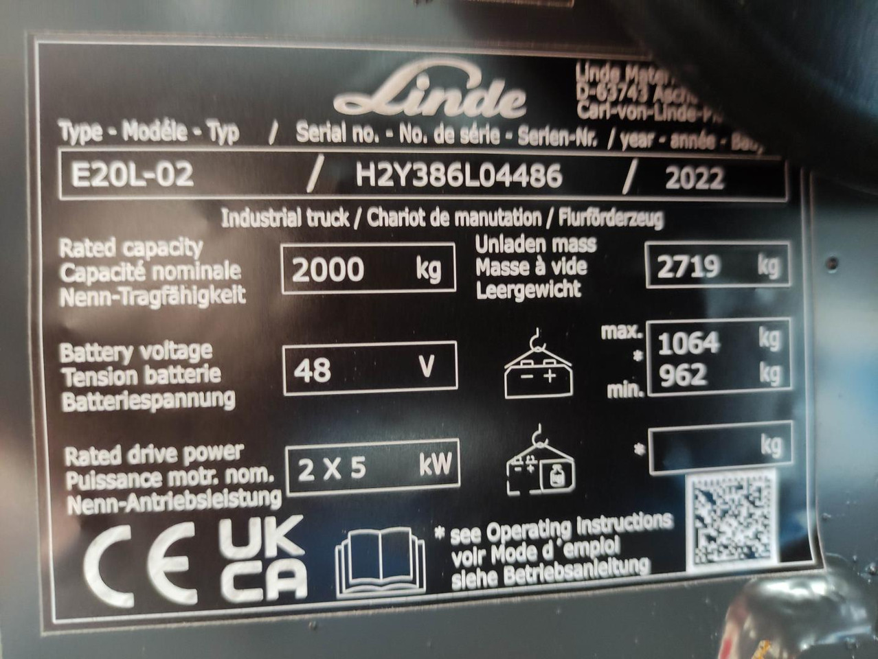 Linde E20L-02-386-EVO *Batterie NEU* - Электропогрузчик: фото 5 Linde E20L-02-386-EVO *Batterie NEU* - Электропогрузчик: фото 5