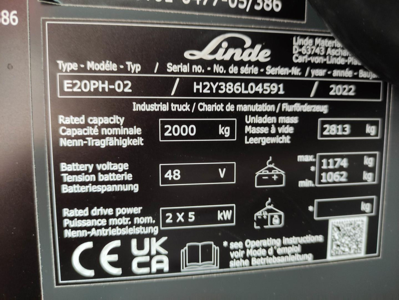 Linde E20PH-02-386-EVO *Batterie NEU* - Электропогрузчик: фото 5 Linde E20PH-02-386-EVO *Batterie NEU* - Электропогрузчик: фото 5