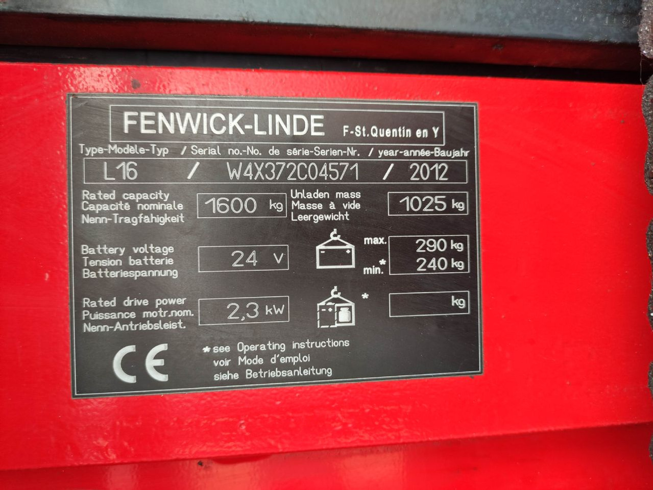 Linde L16-372 (LACK NEU) - Штабелер: фото 5 Linde L16-372 (LACK NEU) - Штабелер: фото 5