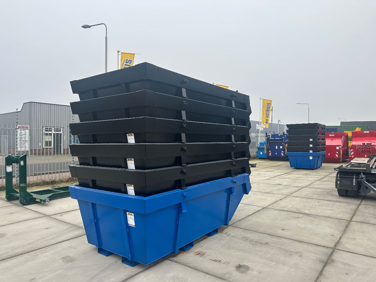 Sidalco 6m3 met heftruck lepel kokers - Бункер накопитель: фото 5 Sidalco 6m3 met heftruck lepel kokers - Бункер накопитель: фото 5