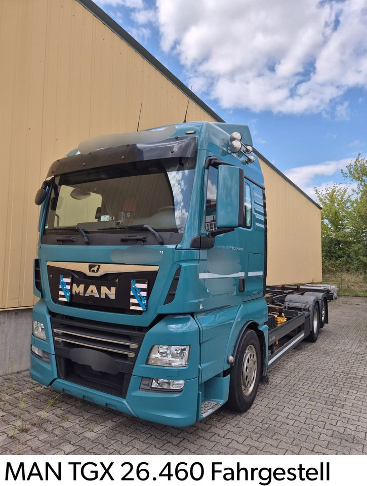 MAN TGX 26.460 Krone Wechsel - Brücke Lift / Luft - Грузовик-шасси: фото 1 MAN TGX 26.460 Krone Wechsel - Brücke Lift / Luft - Грузовик-шасси: фото 1