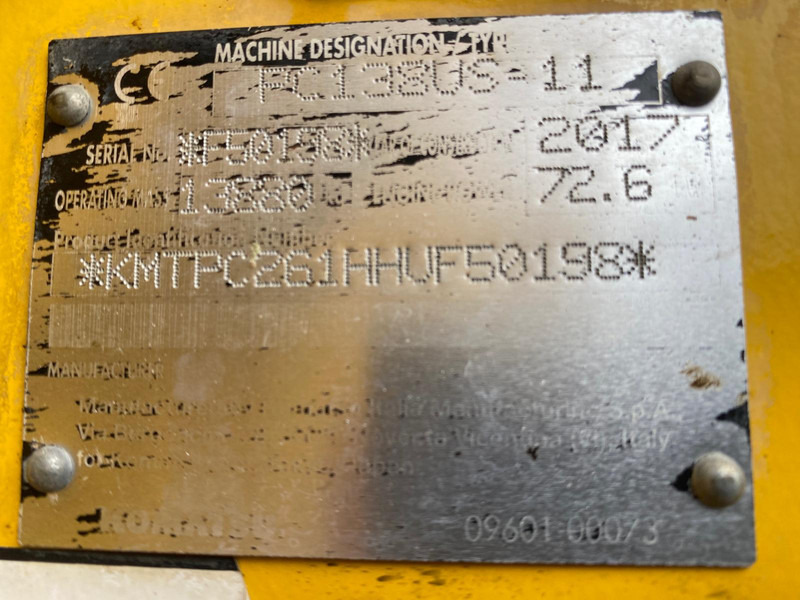 Гусеничный экскаватор Komatsu PC138US-11 NVT: фото 19