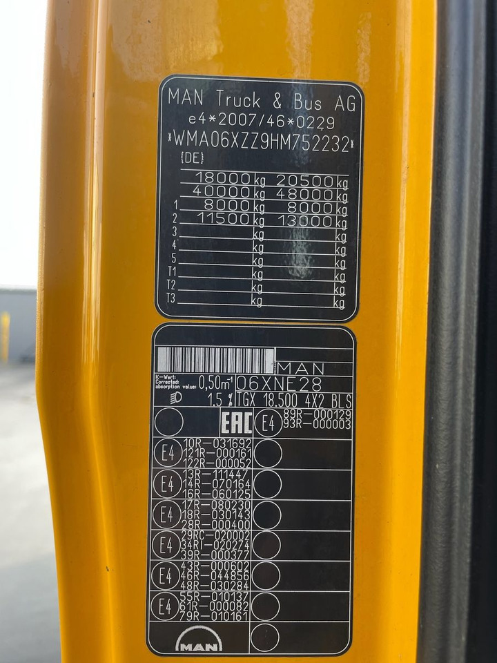 MAN TGX 18.500 4x2 BLS/Retarder/StandAC/48t/ACC/EU6c в лизинг MAN TGX 18.500 4x2 BLS/Retarder/StandAC/48t/ACC/EU6c: фото 18