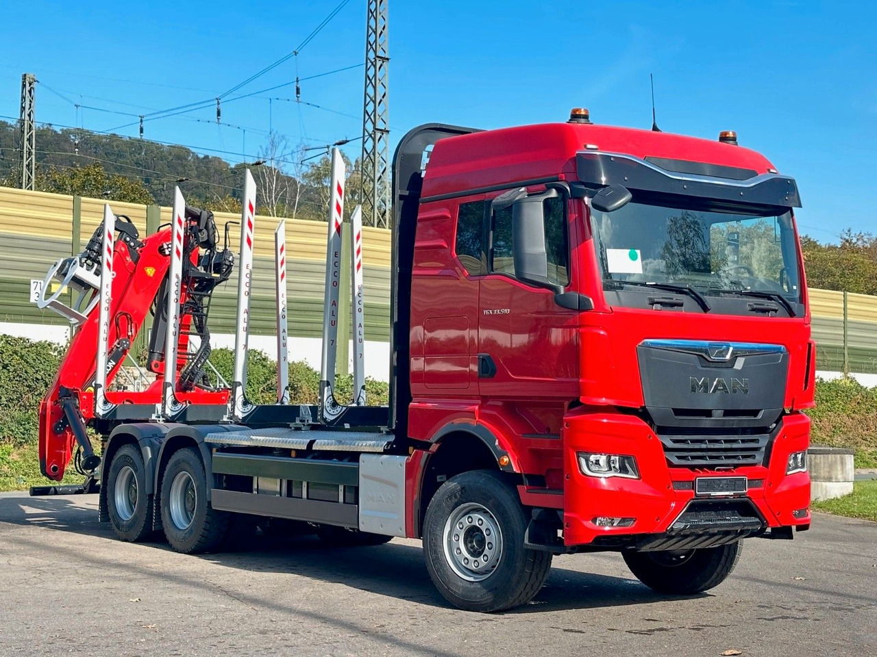 Лесовоз, Автоманипулятор MAN TGX 33.510 6X4 BL Euro6e  EPSILON 150 Z: фото 10