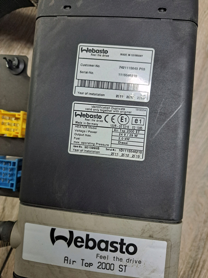 WEBASTO WEBASTO AIR TOP 2000ST ADR RENAULT PREMIUM MIDLUM DXI VOLVO FL FE - Отопление/ Вентиляция для Грузовиков: фото 4 WEBASTO WEBASTO AIR TOP 2000ST ADR RENAULT PREMIUM MIDLUM DXI VOLVO FL FE - Отопление/ Вентиляция для Грузовиков: фото 4