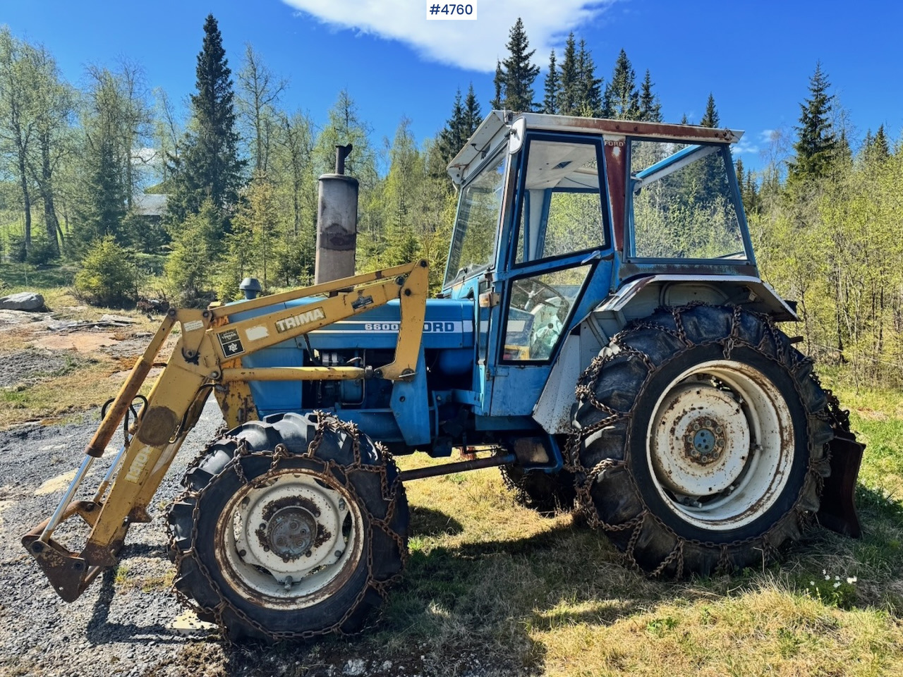 1978 Ford 6600 4x4 w/ Front Loader, Bucket, Twin Wheels and Winch. - Трактор: фото 1 1978 Ford 6600 4x4 w/ Front Loader, Bucket, Twin Wheels and Winch. - Трактор: фото 1