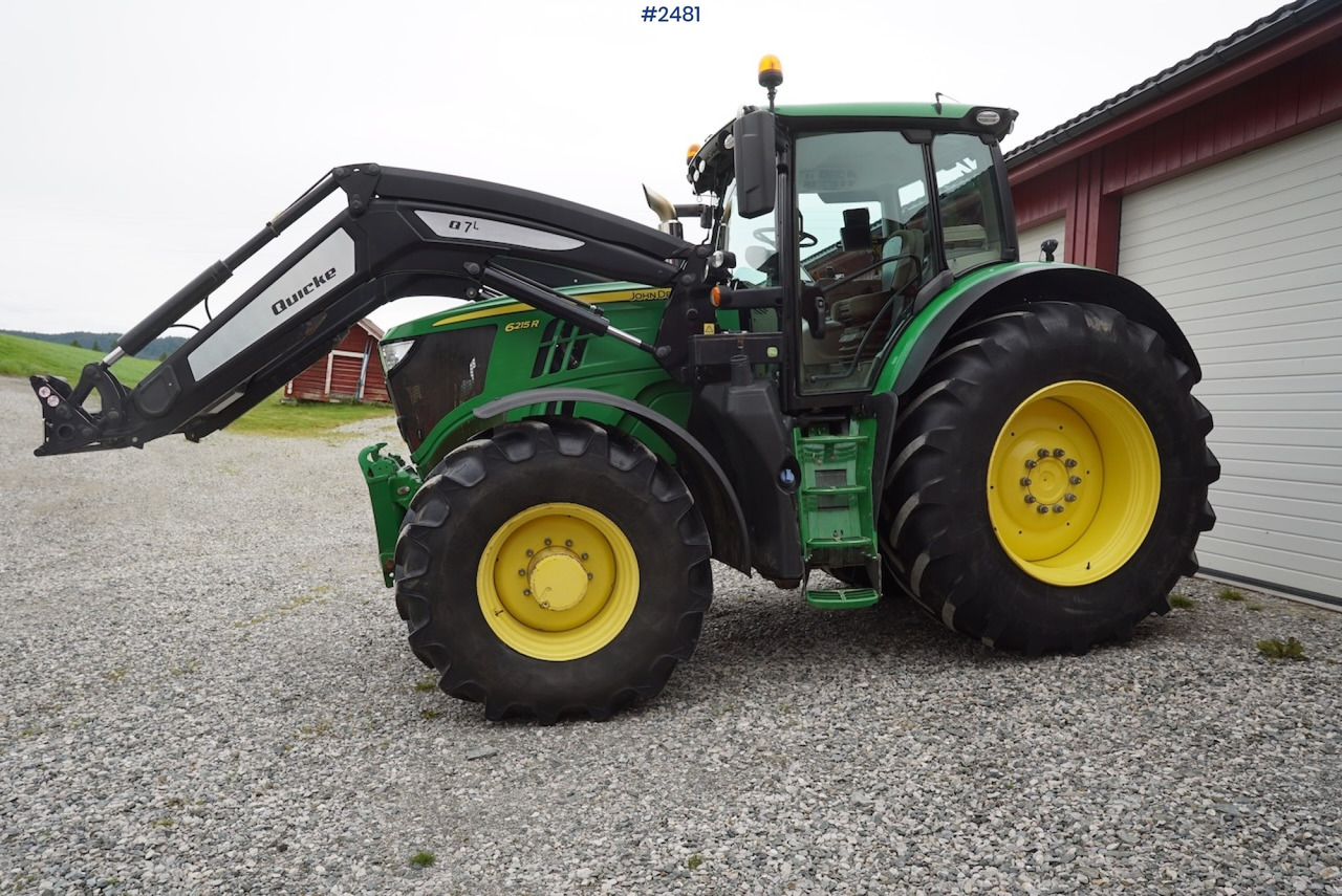 2017 John Deere 6215R w/Quicke loader and front hydraulics - Трактор: фото 3 2017 John Deere 6215R w/Quicke loader and front hydraulics - Трактор: фото 3